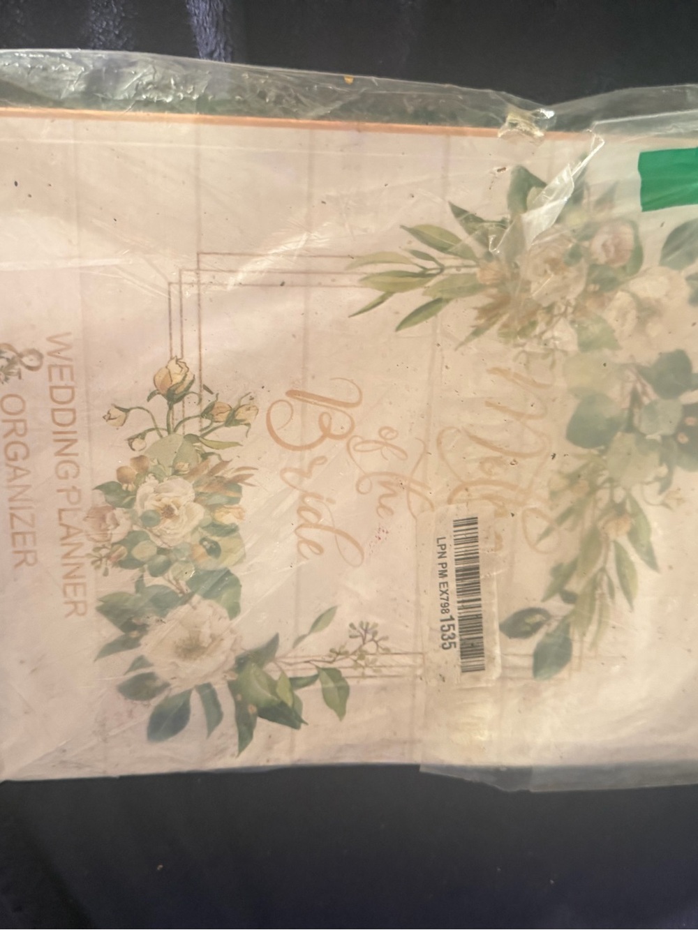 Wedding Planner Organizer - Cream & Green Floral Bride Book